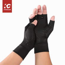 Copper Therapy Fingerless Spandex Compression Gloves for Women: Anti-Arthritis and Pain Relief