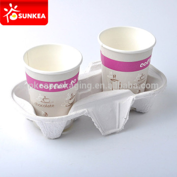 Cornstark disposable coffee paper cup carrier