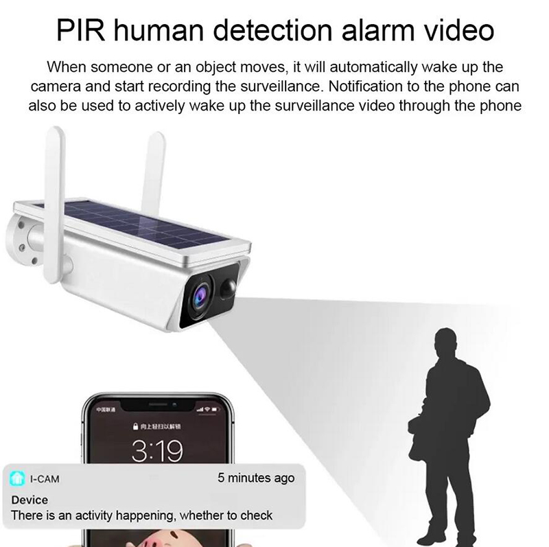 Pir Wifi Solar Camera
