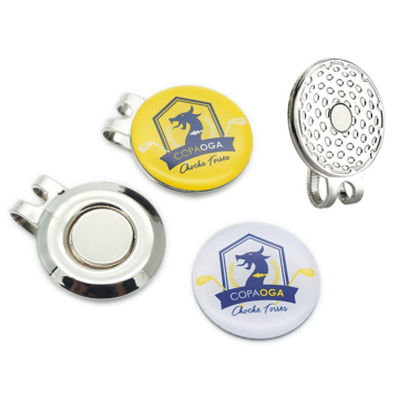 Custom Enamel Golf Ball Markers with Magnetic Hat Clip