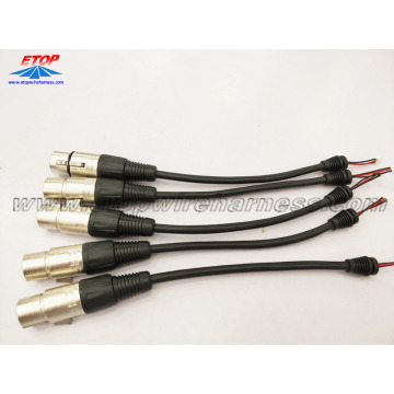 XLR 5pin Perempuan Jack Mikrofon Audio Connector