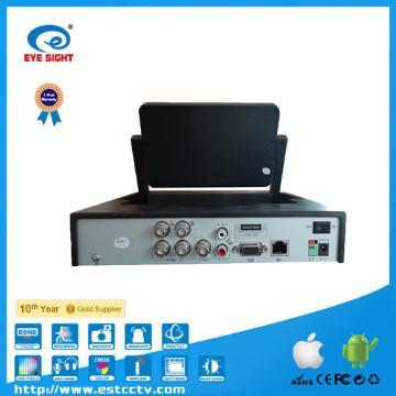 Net Viewer DVR, 7inch LCD P2P Remote Operation 4CH DVR
