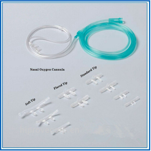 Double hole Colored Nasal Oxygen Cannula