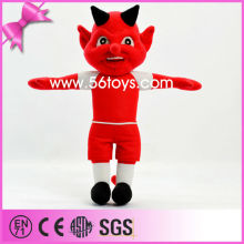 China factory custom plush toy soft stuffed plush red devil toy