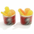 22mm 100pcs Food in Cup Resin Charms Crearive Decoration Ornament for Home Party Drop Earring Accessory