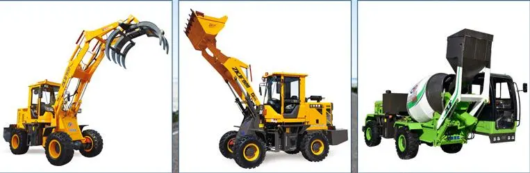 Zl-910 Rated Loading 1000kg 0.4cbm Bucket Mini Wheel Loader with Pallet Forks, Bucket, Quick Hitch