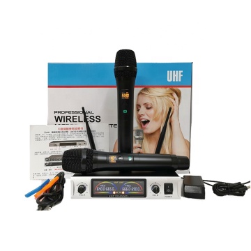 RIY-0202M UHF Wireless Karaoke Microphone - Hot Sale Professional Mini Wireless Microphone