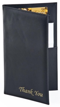 leather restaurant bill folder