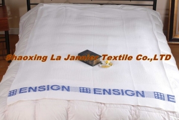 JD004-Jacquard Cotton Blanket, Cotton cellular Blanket, leno weave blanket