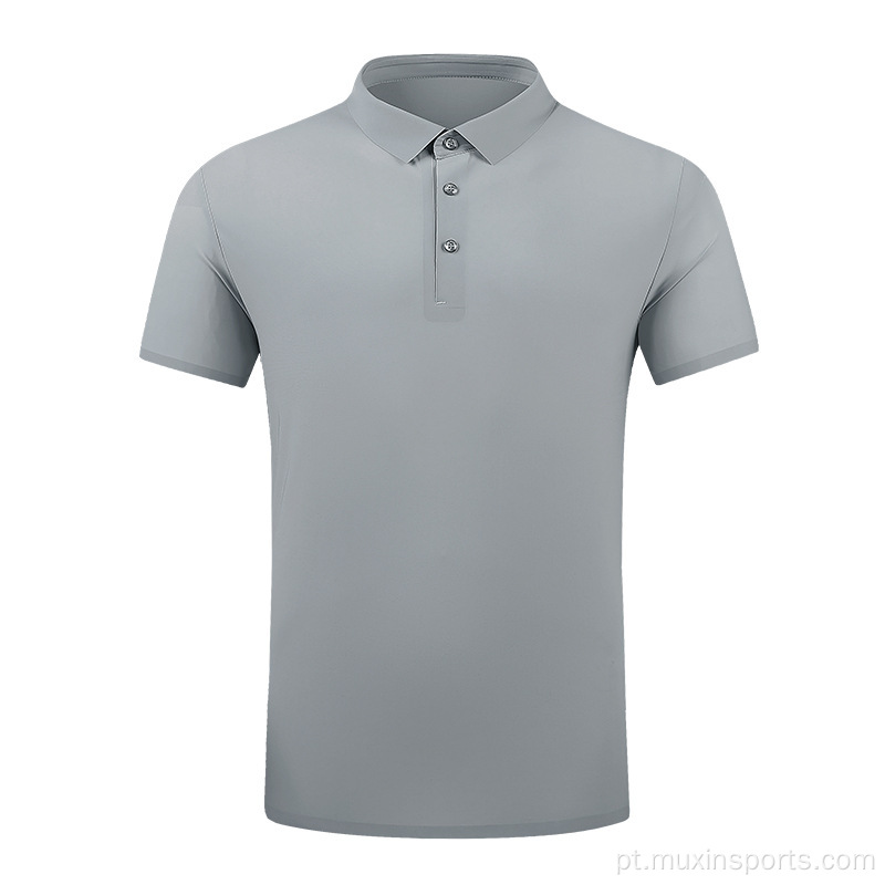 Nova camisa polo de nylon masculino legal