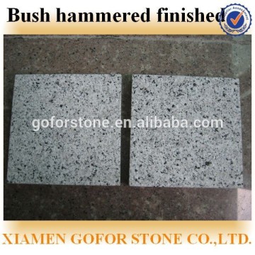 Bush hammered finish granite tile