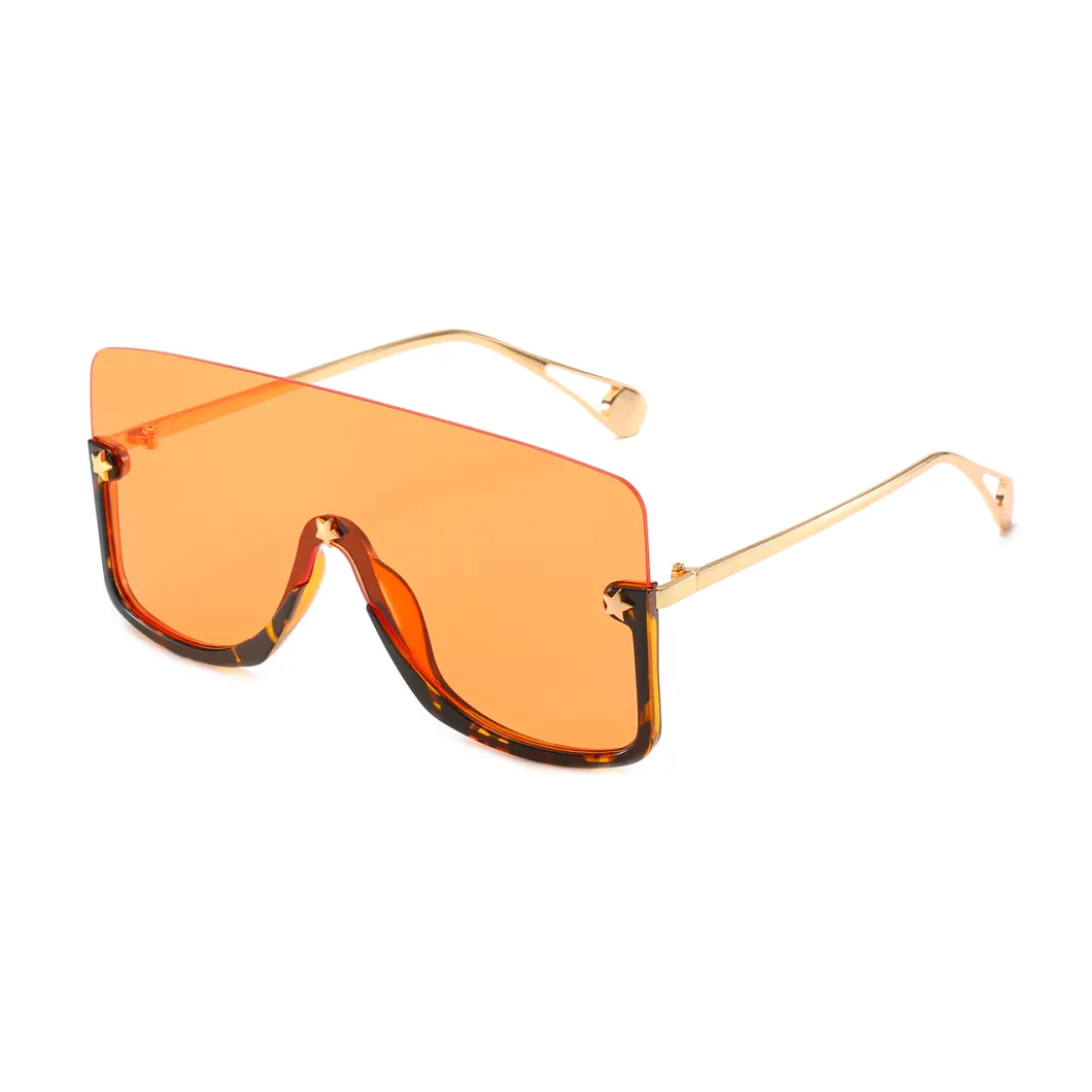 2020 No MOQ One Piece Oversized Lnes Fashion Sunglasses Unisex