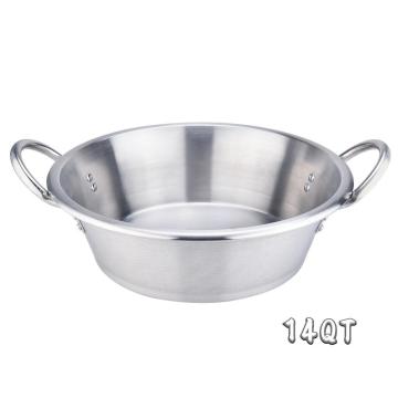 14QT Heavy Duty Stainless Steel Large Cazo Comal