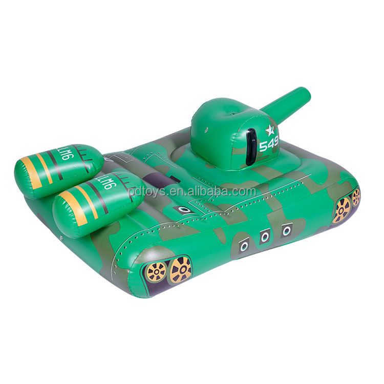 Customized PVC Inflatable tank boat kids swim float