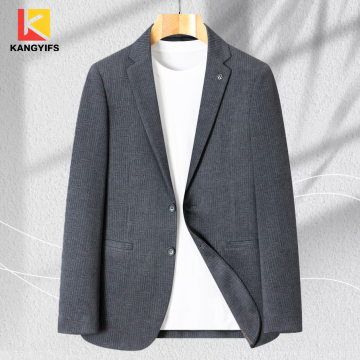 Patterned Personalized Suit Jacket for Business Commuters