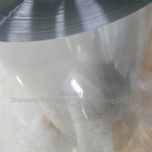 Transparent APET sheet roll with one side treatment