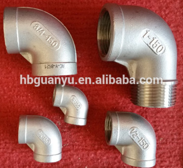stainless steel pipe fitting elbow asme b16 9 threaded elbow