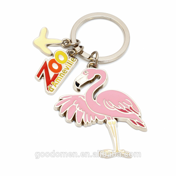 flamingo keychain animal keychain keyring metal animal keychain