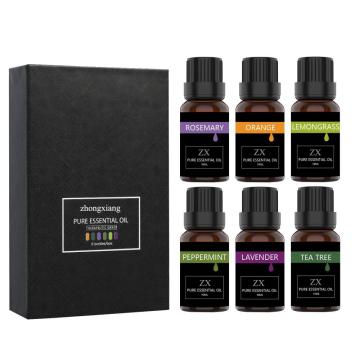 Set de regalo de aceite esencial puro 100% aromaterapia de 10 ml