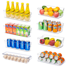 Modern Simple Large Capacity Transparent Plastic Fridge Egg Organizer