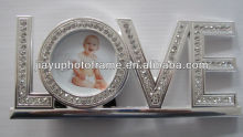 LOVE Photo Frame / Wedding Photo Frame/ Pewter Photo Frame