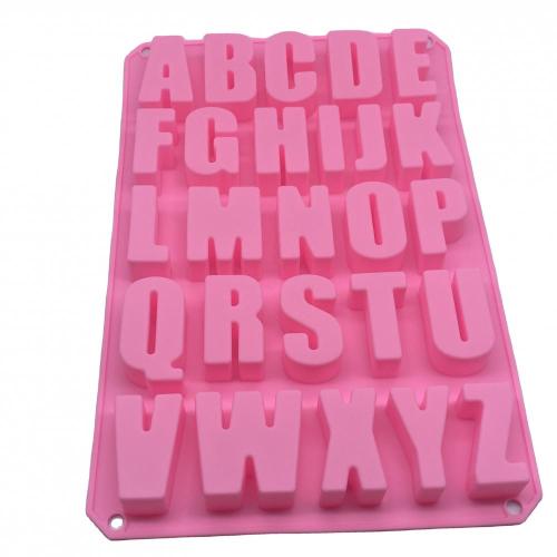 Jual Hot 26 Alphabet Silicone Cake Baking Mould