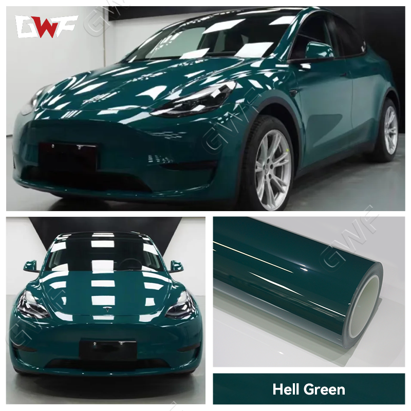 Película en color de coche de pintura metálica gris