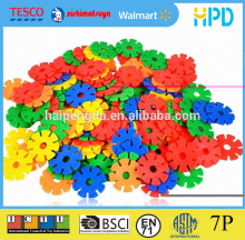 Building snowflake puzzle connect snowflake block snowflake brick toy