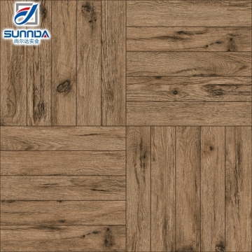 Sunnda wood texture rustic porcelain tiles rectified floor tile