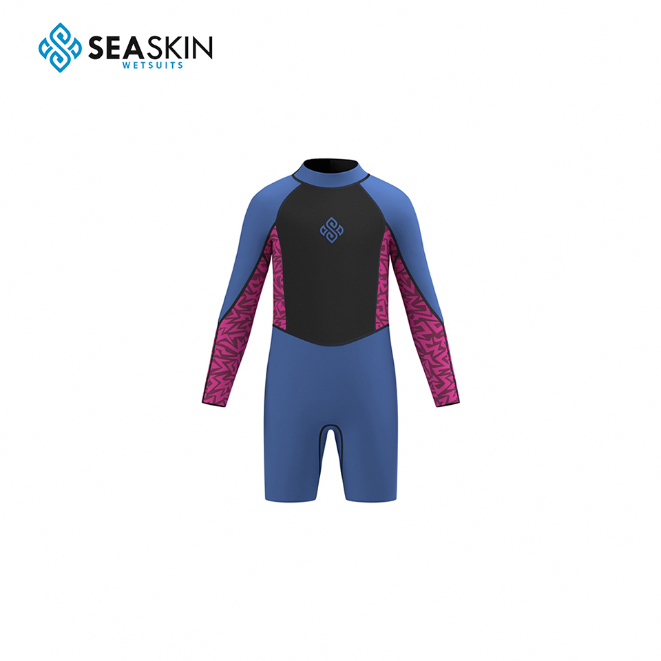 Seaskin Kids Back Zipper Swimming Wetsuit 2mm