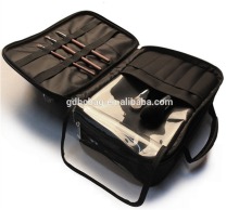 Black Pro Makeup Case Bag Train Storage Cosmetic Artist Organizer Two Floor