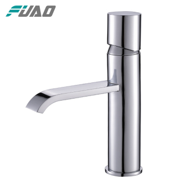 FUAO Bathroom vanity brass elegant design basin faucet mixer