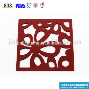 Food Grade Square Shape Heat Resistant Silicone Trivet