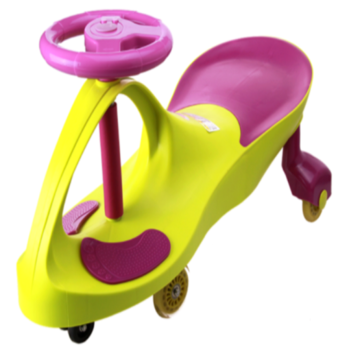 Coche de juguete de columpio al aire libre para niños con música