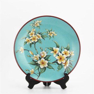 Ceramic Blue Flower Plates Wholesale: Decorative Wall Plates for Home