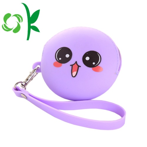 Round Shape Silicone Coin Case Fashion Money Purse