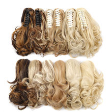 12" Synthetic Claw Clip Wavy Ponytail Extensions Clip In Hair Extensions