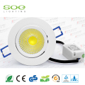 10W rotonda Dimmable cob Led Downlight