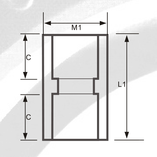 مقبس ASTM SCH80 CPVC باللون الرمادي الداكن