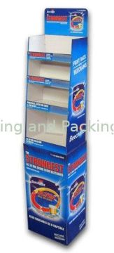 Custom Durable Cardboard Magazine Display , Corrugated Cardboard Magazine Display
