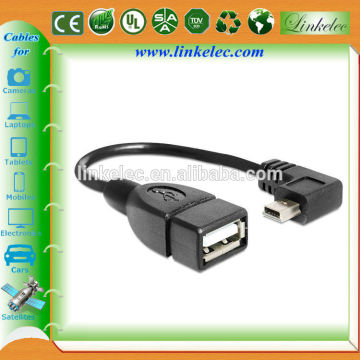 left angle usb otg cable adapter