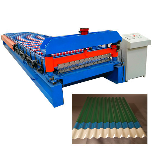 Galvanis Corrugated Zinc Sheet Metal Roll Forming Machine