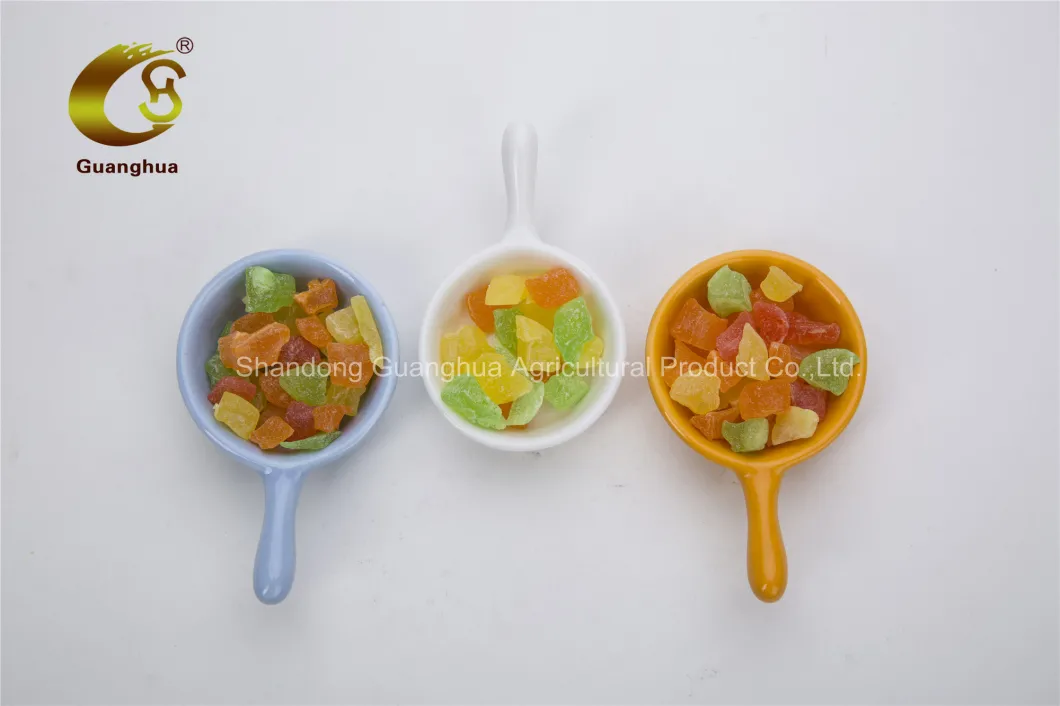 Best Selling Natural Taste Papaya Dices Colored Dices