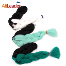 AliLeader Ombre Color Jumbo Braid Hair 30 Inch 165G Crochet Braid Synthetic Jumbo Braid Hair Extension