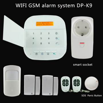 Anti-lost sensors anti-temper WIFI alarm system IP camera alarm system