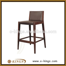 Antique style wooden hotel bar stools