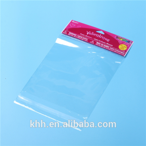 Transparent pp plastic bag with self adhesive seal for shirt packaging