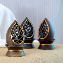 2023 Mabkhara Burner - Arabic Handmade Resin Incense Burner for Luxury Oud Bakhoor Incense, Middle East