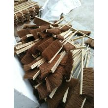 Cepillo de limpieza de mango de bambú de alambre de palma (YY-563)