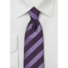 Striped Pure Woven Silk Necktie